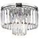 Palacial 12" Wide 1-Light Flush Mount - Polished Chrome