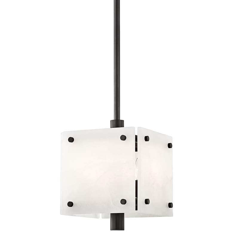 Image 1 Paladino 10 1/2" Wide Old Bronze Cube Mini Pendant Light