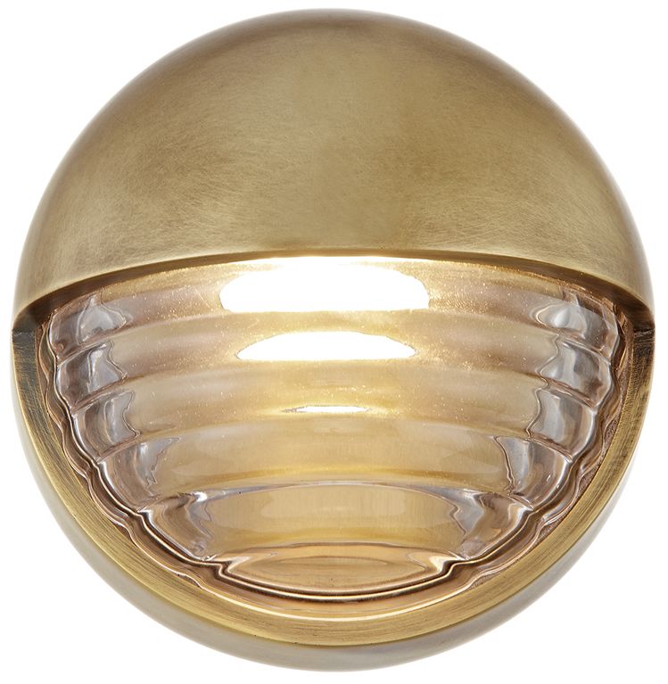 Image 2 Palais 5 3/4" High Vintage Brass LED Wall Sconce