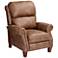 Palance Chestnut Brown Faux Leather 3-Way Recliner Chair