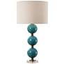 Palawan 31 1/4" Turquoise Blue Ceramic Table Lamp