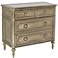 Palazzina Champagne Silver 3-Drawer Hall Chest