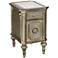 Palazzina Champagne Silver Wood Chairside Chest