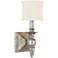 Palazzo 5 1/4" Wide Silver and Gold Leaf Wall Sconce