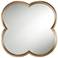 Palazzo Gold 30" x 30" Clover Framed Wall Mirror