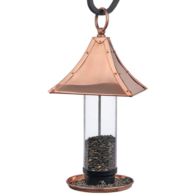 Image 1 Palazzo Polished Copper Bird Feeder