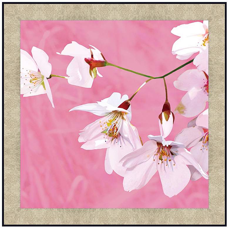 Image 1 Pale Blooms &#39;Pink&#39; 19 inch Square Wall Art