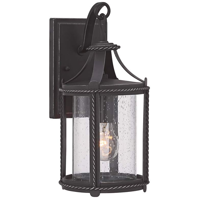 Image 1 Palencia 14 3/4"H Artisan Pardo Wash Outdoor Wall Lantern