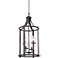 Palencia 15"W Pardo Wash 4-Light Lantern Pendant Light