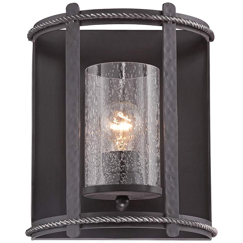 Image 1 Palencia 9 1/2" High Artisan Pardo Wash Wall Sconce