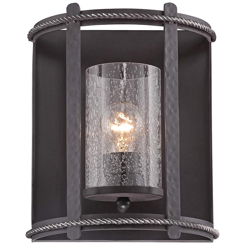 Image 1 Palencia 9 1/2 inch High Artisan Pardo Wash Wall Sconce