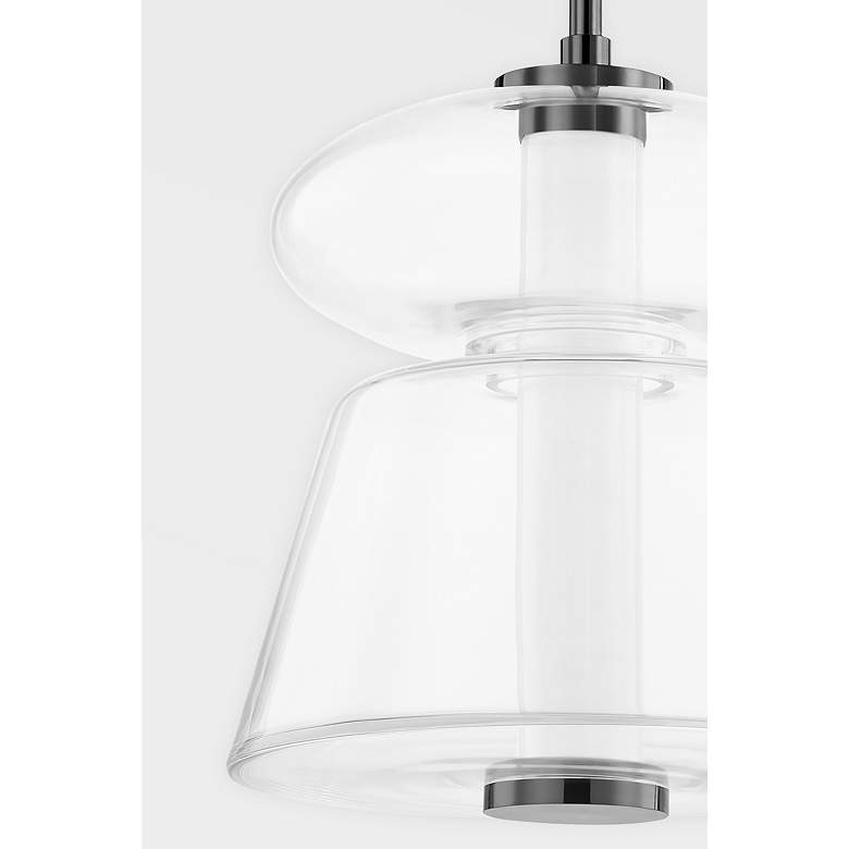 Image 2 Palermo 1 Light Pendant Black Nickel more views