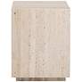 2_Palermo 18" Wide Cream Travertine Square End Table