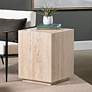1_Palermo 18" Wide Cream Travertine Square End Table