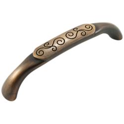 Palermo Brushed English Metal 5 1/2" Wide Cabinet Pull