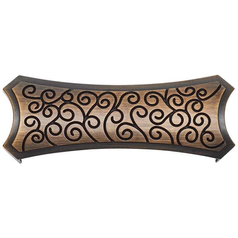 Image 1 Palermo Brushed English Metal 5" Wide Rectangular Cup Pull