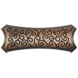 Palermo Brushed English Metal 5" Wide Rectangular Cup Pull