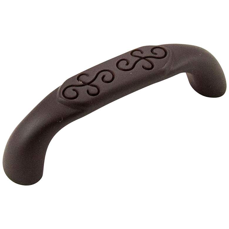 Image 1 Palermo Oil-Rubbed Bronze Metal 3 1/2" Wide Cabinet Pull