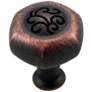 Palermo Valencia Bronze 1 1/4" Wide Hexagon Cabinet Knob
