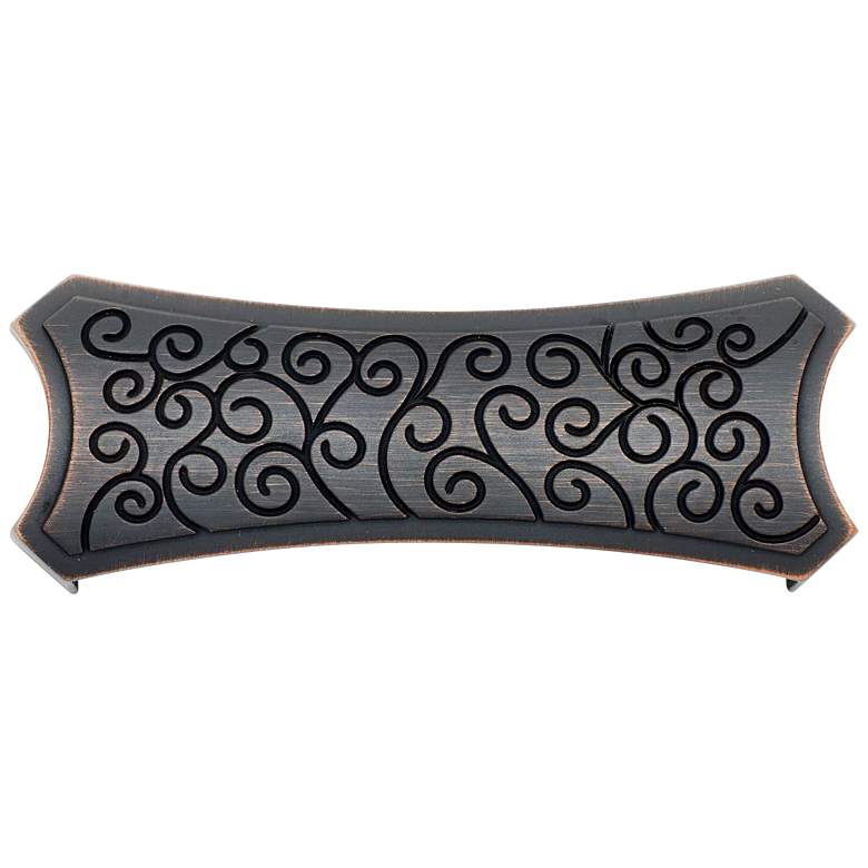 Image 1 Palermo Valencia Bronze Metal 5" Wide Rectangular Cup Pull