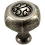 Palermo Weathered Nickel 1 1/4" Wide Hexagon Cabinet Knob