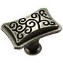 Palermo Weathered Nickel 1 3/4"W Rectangular Cabinet Knob