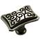 Palermo Weathered Nickel 1 3/4"W Rectangular Cabinet Knob