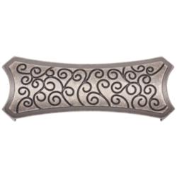 Palermo Weathered Nickel 5" Wide Rectangular Cup Pull