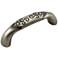 Palermo Weathered Nickel Metal 3 1/2" Wide Cabinet Pull