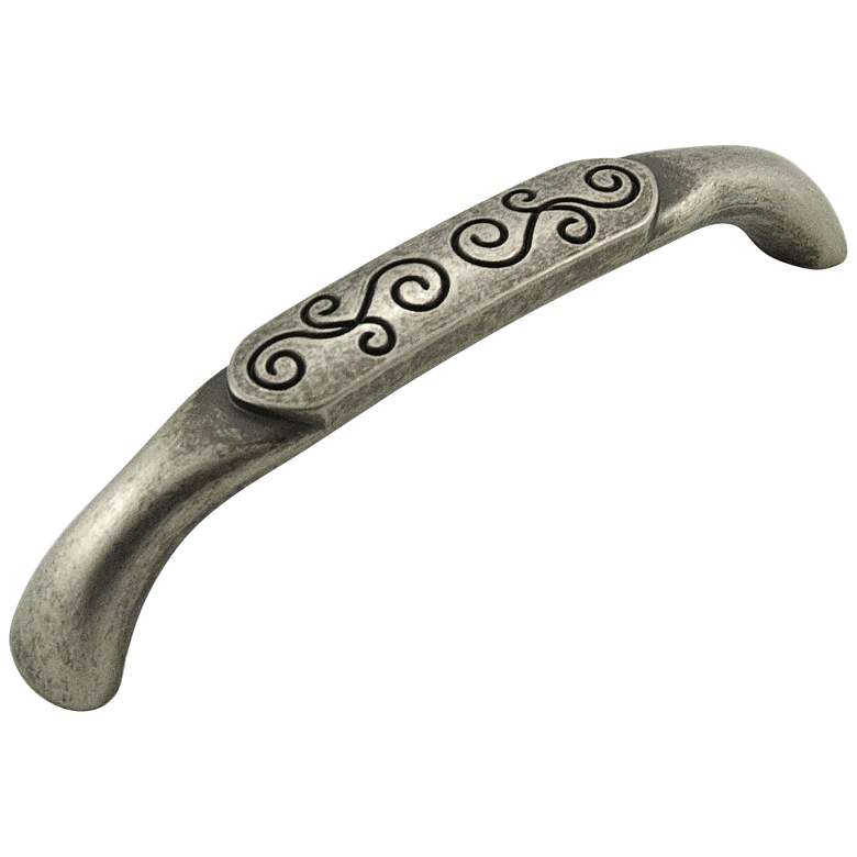Image 1 Palermo Weathered Nickel Metal 5 1/2" Wide Cabinet Pull