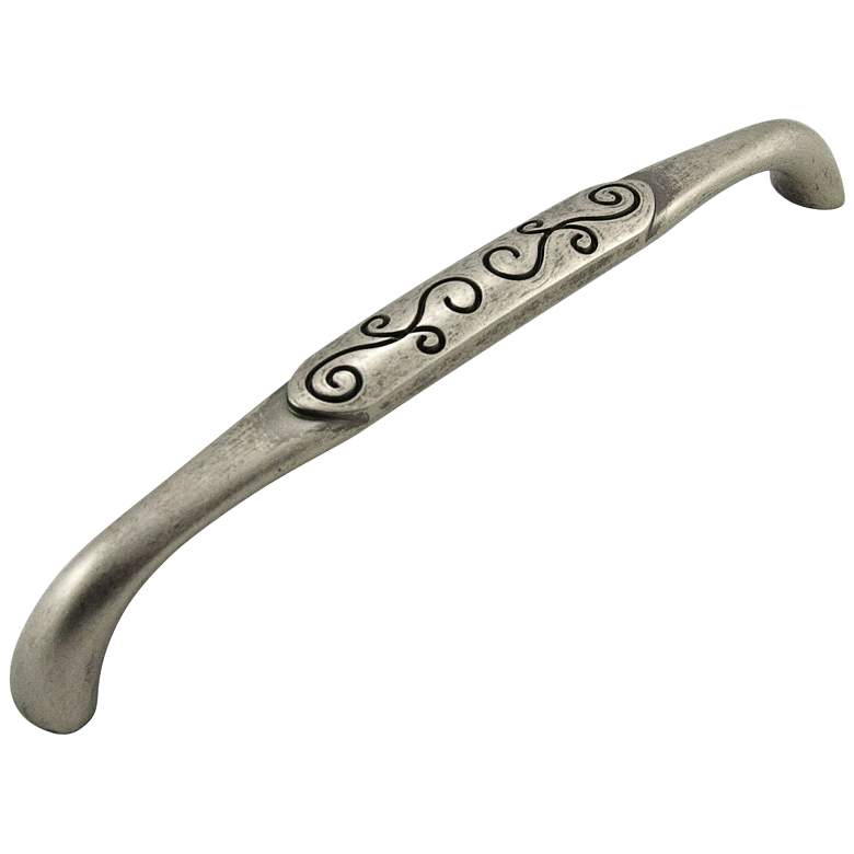 Image 1 Palermo Weathered Nickel Metal 8 1/2" Wide Cabinet Pull