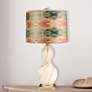1_Palette Knife 33" High Ivory Ceramic Twist Table Lamp