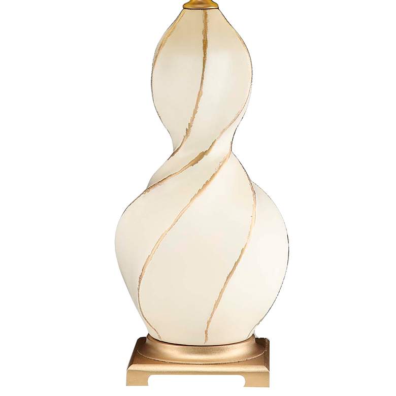 Image 4 Palette Knife 33" High Ivory Ceramic Twist Table Lamp more views