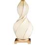 4_Palette Knife 33" High Ivory Ceramic Twist Table Lamp more views