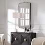 3_Pali Black 27 1/4" x 47 1/2" Rectangular Wall Mirror more views