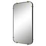 4_Pali Black 27 1/4" x 47 1/2" Rectangular Wall Mirror more views