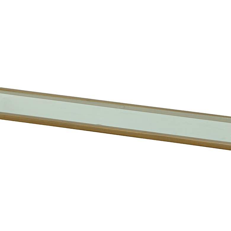Image 4 Palin Antique Gold Glass Top Console Table more views