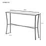 7_Palin Antique Gold Glass Top Console Table more views
