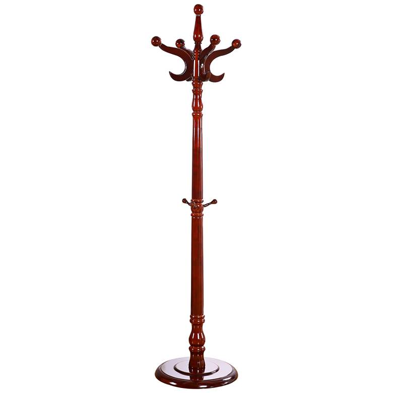 Image 1 Palin Cherry Wood Coat and Umbrella Stand