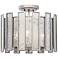 Palisade 15" Wide Tarnished Silver Ceiling Light