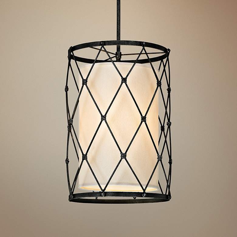 Image 1 Palisade 18" Wide Aged Pewter Pendant Light