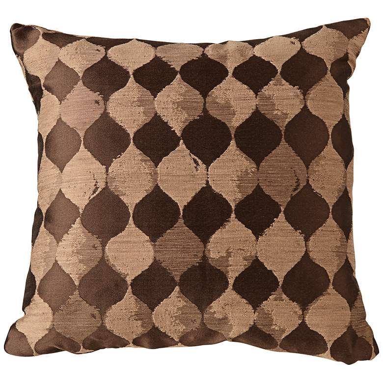 Image 1 Palisade Designer Brown 18 inch Square Down Throw Pillow
