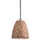 Palisades 13 1/4"W Bronze and Natural Outdoor Pendant Light