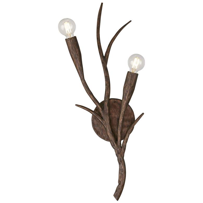 Image 1 Palisades 2-Light Wall Sconce in Bark by Breegan Jane