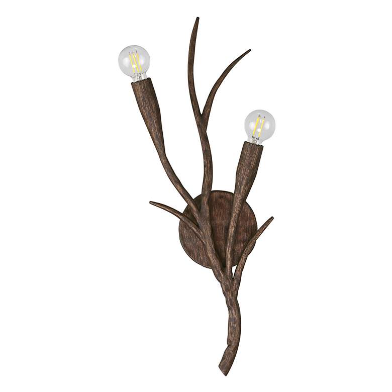 Image 2 Palisades 2-Light Wall Sconce in Bark by Breegan Jane more views