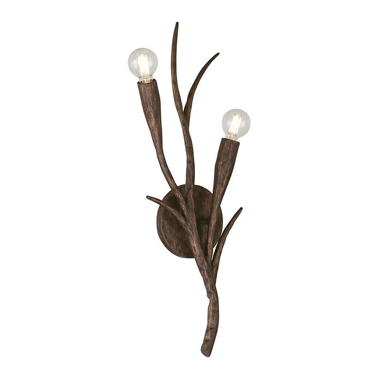 Image 3 Palisades 2-Light Wall Sconce in Bark by Breegan Jane more views