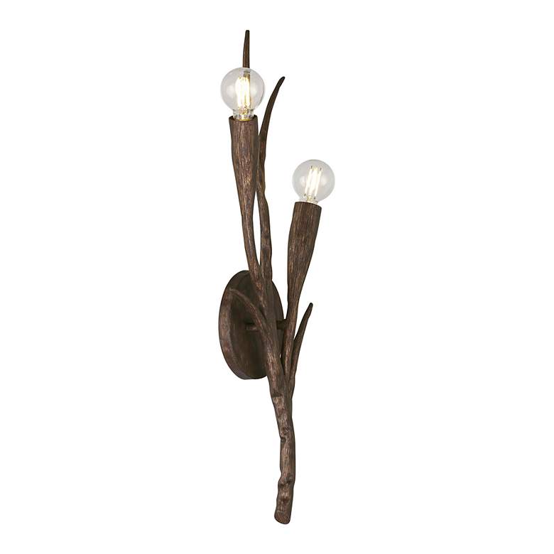 Image 4 Palisades 2-Light Wall Sconce in Bark by Breegan Jane more views