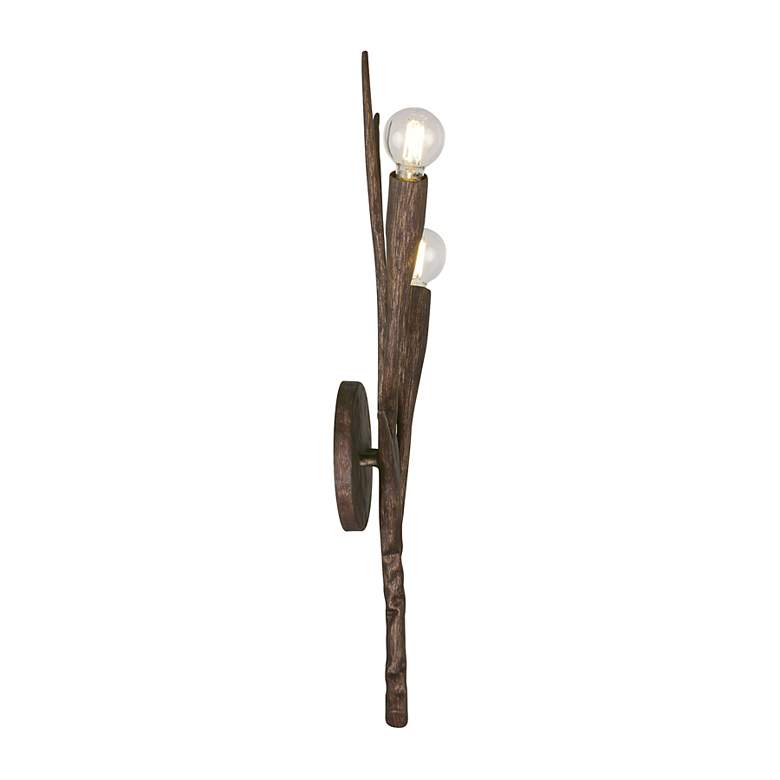 Image 5 Palisades 2-Light Wall Sconce in Bark by Breegan Jane more views
