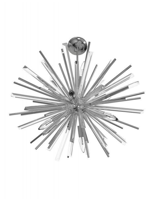 Image 2 Palisades 24"W Sputnik Pendant in Chrome more views
