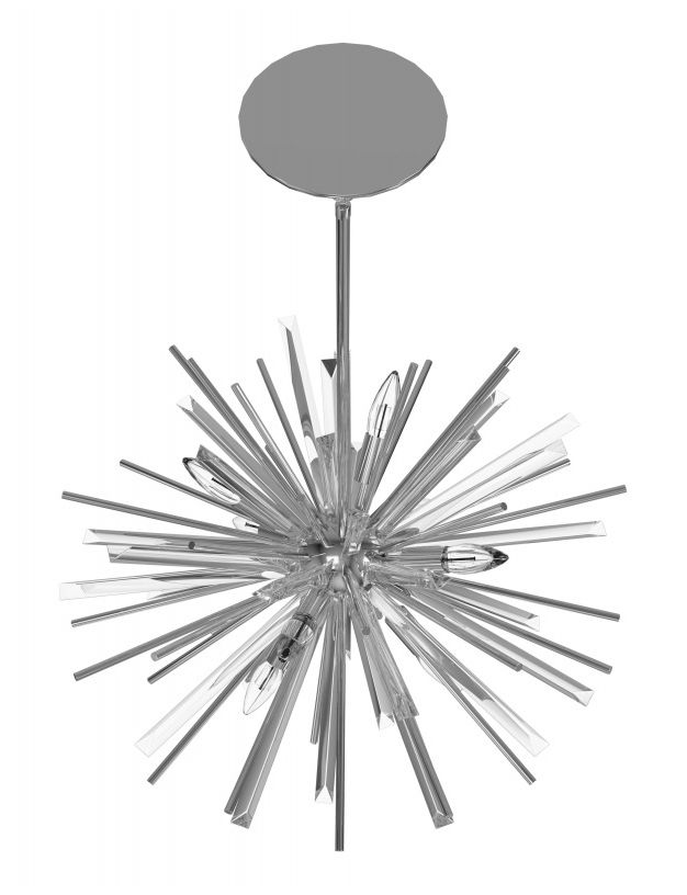 Image 3 Palisades 24"W Sputnik Pendant in Chrome more views